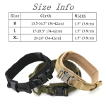 adjustable tactical dog collar and leash